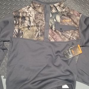 Men's HABIT Camo 1/4 Fleece Pullover Fall Winter